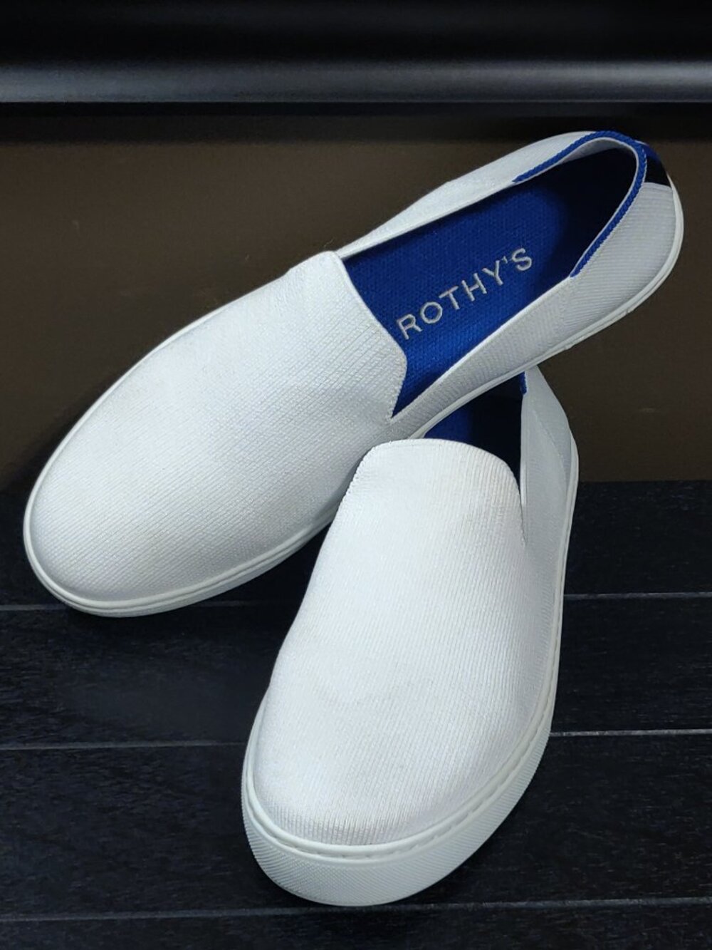 Rothy's Original Slip On Sneaker In White Women's Size US 12.5